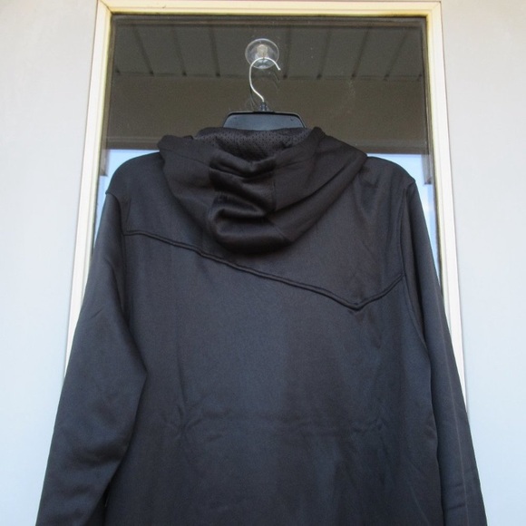 Pony logo hoodie with kangaroo pouch black and white size Men's M - Picture 9 of 14